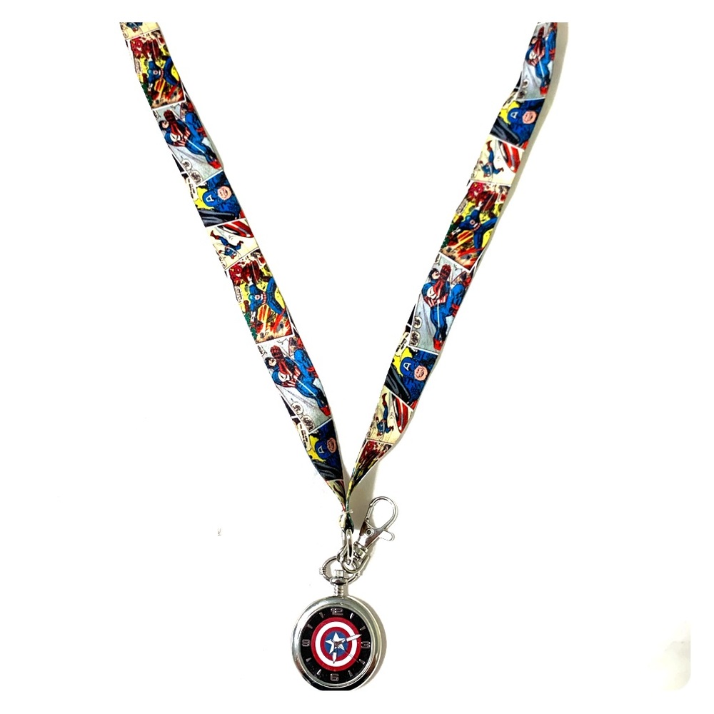 Marvel Captain America comic Lanyard with watch